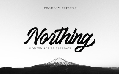 Northing - Fuente cursiva moderna