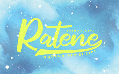 Ratene | Moderne neue Kursivschrift
