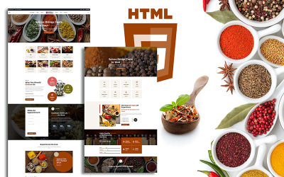 Modèle de site Web de magasin réactif Masala Organic Spices