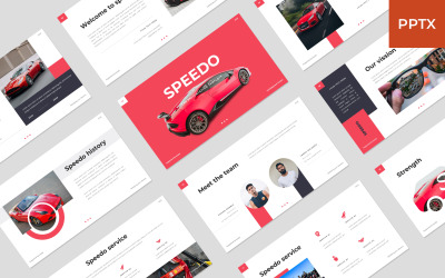 Speedo - шаблон PowerPoint для автомобіля