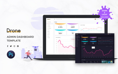 Drone Admin Dashboard felhasználói felület