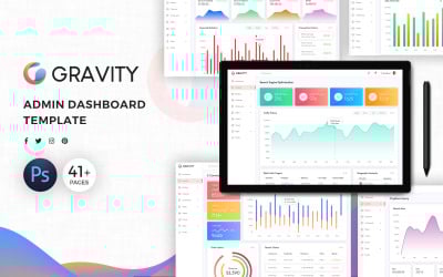 Gravity Admin Dashboard UI Elements