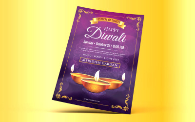 Diwali Flyer - mall för företagsidentitet