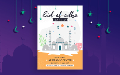 Eid al-Adha flyer / poster - huisstijl sjabloon