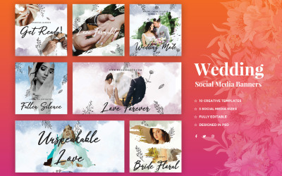 婚礼社交媒体模板