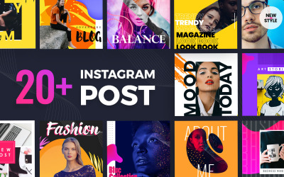 Instagram Post Sosyal Medya Şablonu