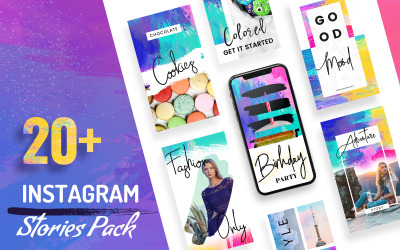 Modello di social media di storie di Instagram