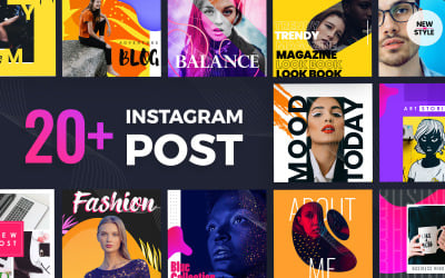 Szablon mediów społecznościowych na Instagram