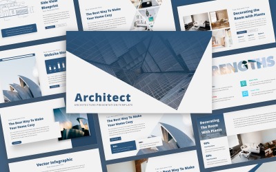 Архітектор Архітектура Презентація шаблон PowerPoint