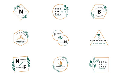 Botanical Logo Frames - Illustration
