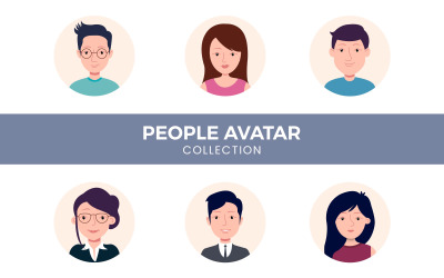 Coleção de avatares - ilustração