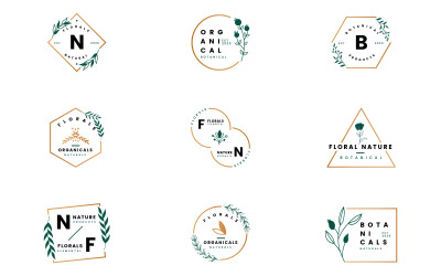 Cornici Logo Botanico - Illustrazione