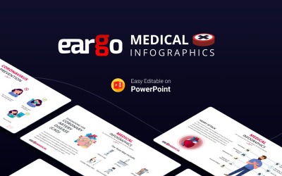 Eargo - Tıbbi İnfografik Sunum PowerPoint şablonu