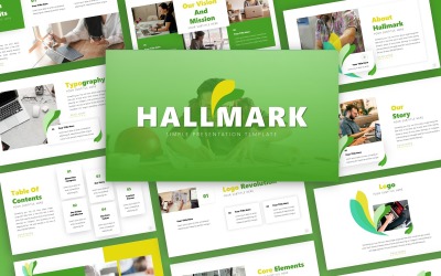 Hallmark Merkrichtlijnen Presentatie PowerPoint-sjabloon