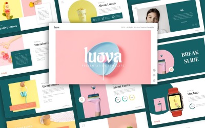 Luova Creative Presentation Шаблон PowerPoint