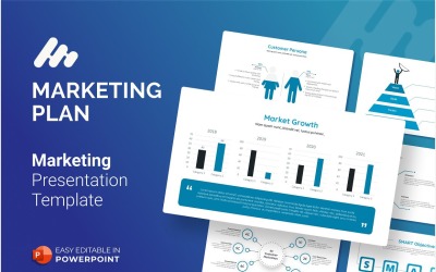 Marketingplan presentatie PowerPoint-sjabloon