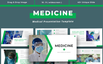 Медицина - Шаблон PowerPoint Медицинская презентация