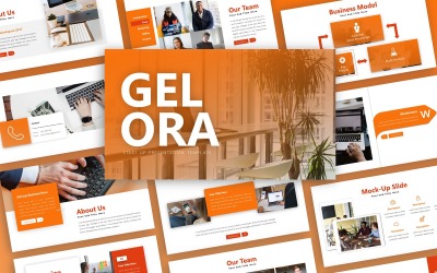 Modèle PowerPoint de présentation de démarrage Gelora