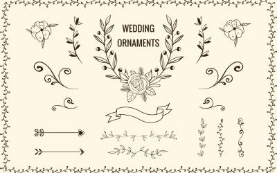 Ornements de mariage - Illustration