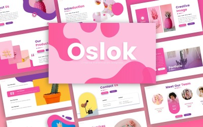 Oslok kreativ presentation PowerPoint-mall