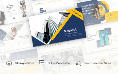 Proje - İş Başlangıcı PowerPoint şablonu