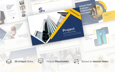 Projekt - PowerPoint-Vorlage für Unternehmensgründungen