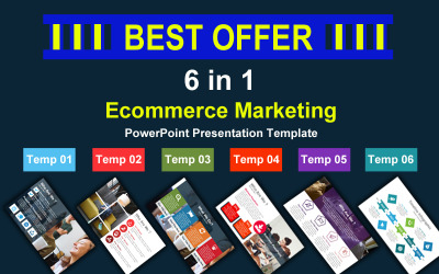 Marketing przychodzący - pakiet 6 w 1 Szablon prezentacji PowerPoint