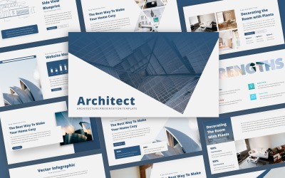 Szablon prezentacji architektury PowerPoint dla architekta