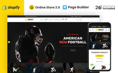 Crazy Sports Store Shopify-tema