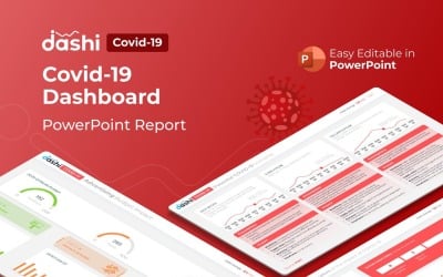 dashi COVID-19 | Coronavirus Dashboard Sunum PowerPoint Şablonu