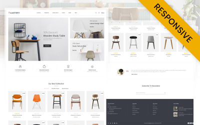 Kastery - Modello reattivo OpenCart per negozio di mobili in legno
