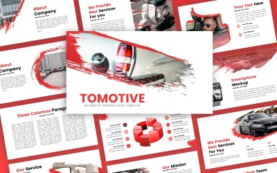 Modello PowerPoint di presentazione automobilistica Tomotive