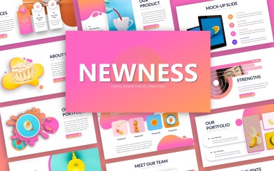 Шаблон PowerPoint для творчої презентації новинки