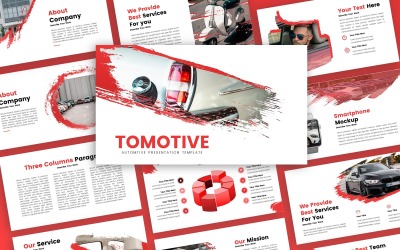 Tomotive Automotive Presentation PowerPoint-mall