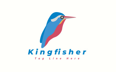 Modèle de logo Kingfisher