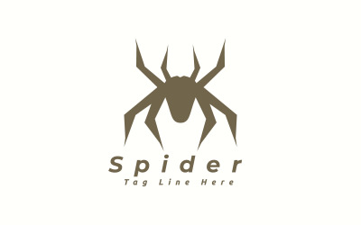 Plantilla de logotipo de araña