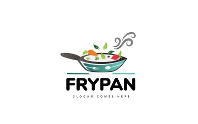 Plantilla de logotipo de sartén