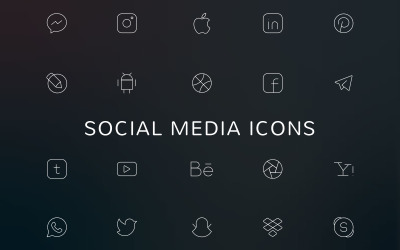 Sociale Media Icon Set