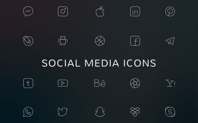 Sosyal Medya Icon Set
