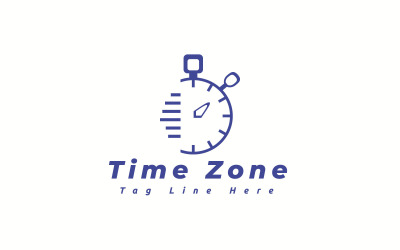 Tijdzone Logo sjabloon