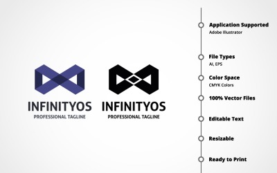 Modelo de logotipo infinito