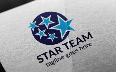 Modello di logo della squadra di stelle