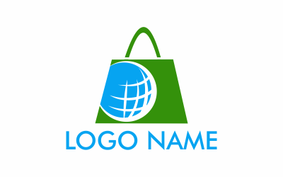 Plantilla de logotipo de World Shopping