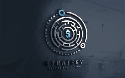 Шаблон логотипа стратегии