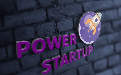 Startup Power Logo Vorlage