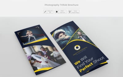 Brožura se třemi fotografiemi - šablona Corporate Identity