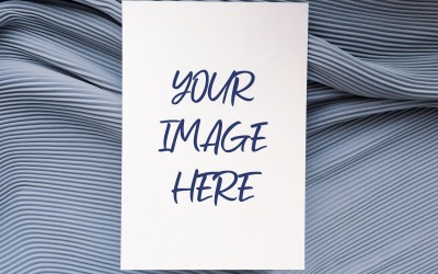 CARD ON BLUE FABRIC product mockup
