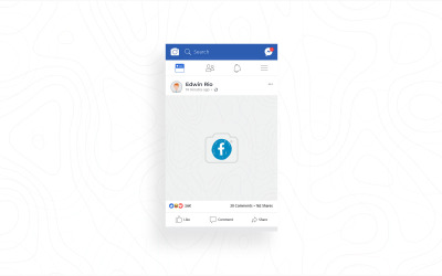 Facebook Post Mobil ürün maketi