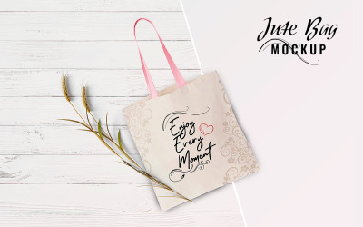 Mockup del prodotto della borsa di iuta