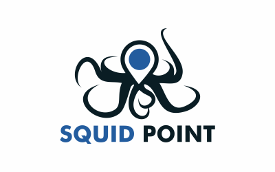 Modèle de logo Squid Point gratuit